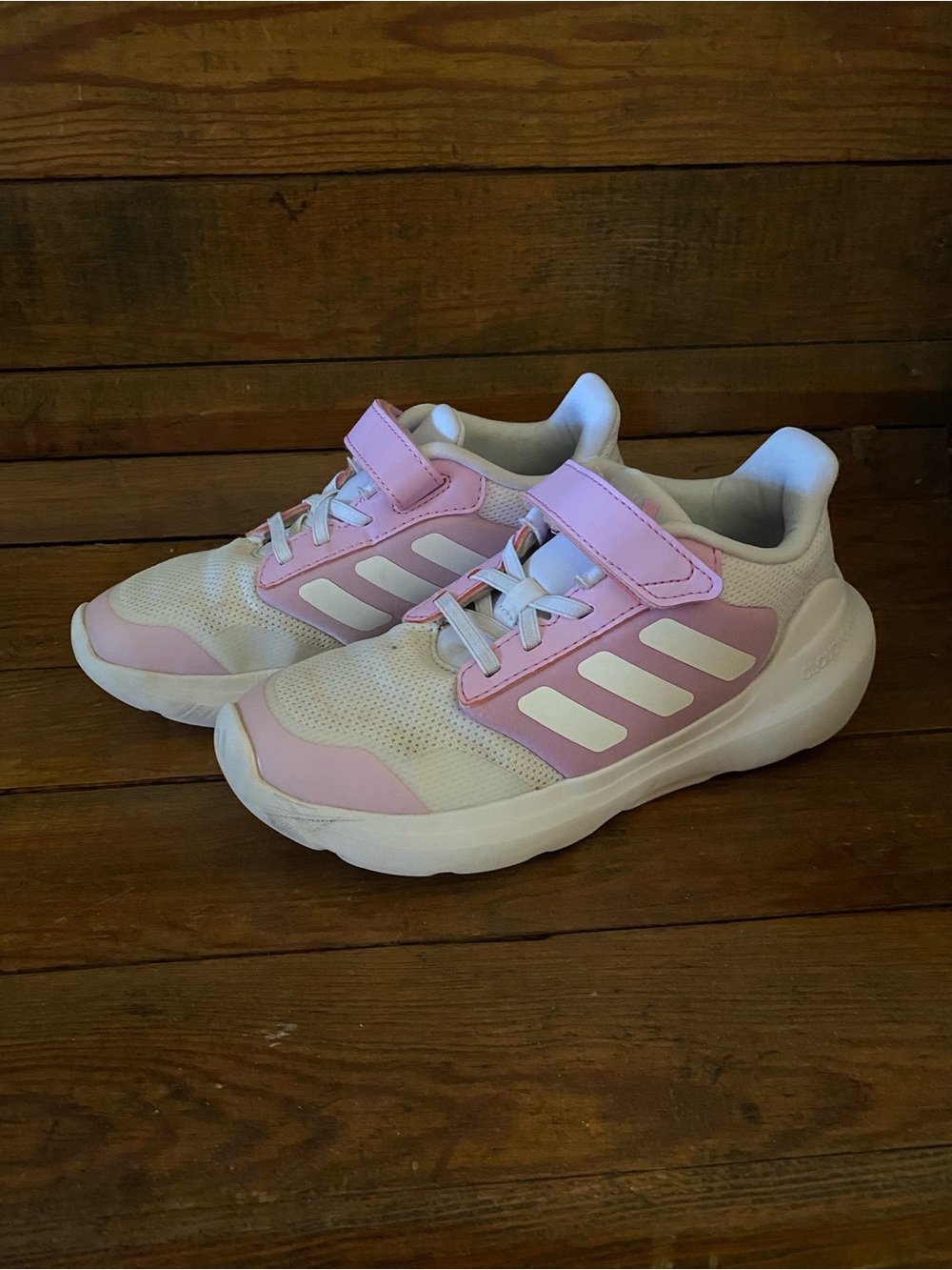 Pink and White Adidas